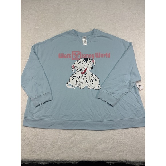 Disney Parks 2024 101 Dalmatians Light Weight Sweatshirt NWT Size 3XL - Picture 1 of 9